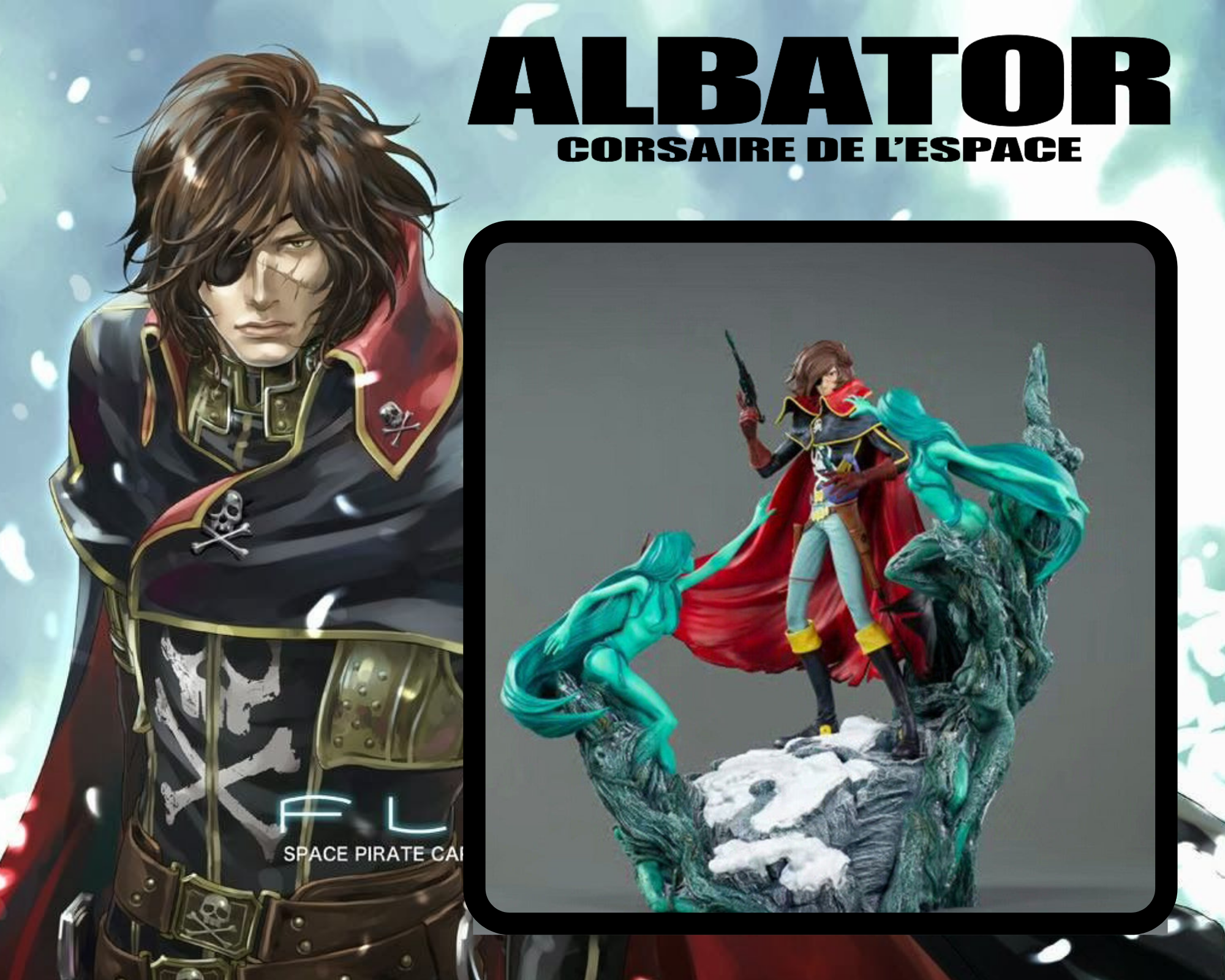 FIGURINE ALBATOR LE CORSAIRE DE L'ESPACE: Figurine Anime