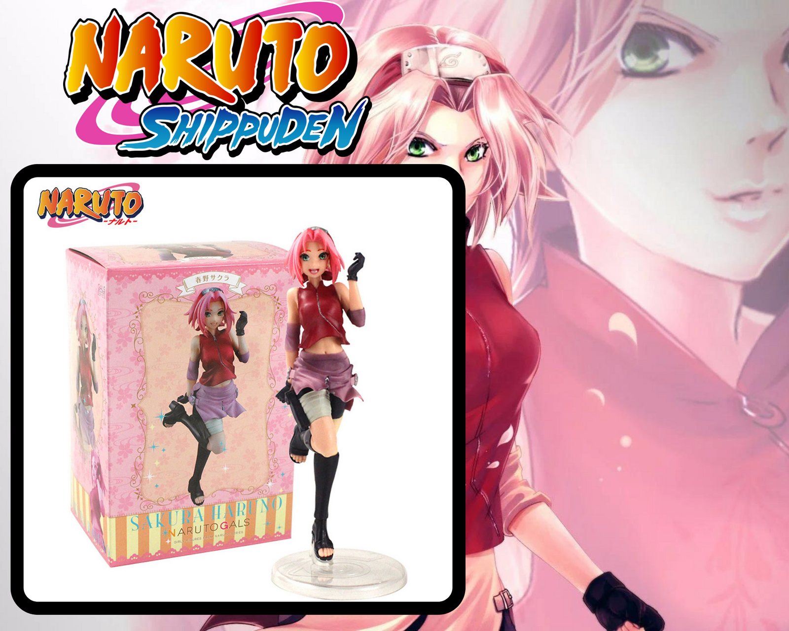 FIGURINE SAKURA HARUNO PVC NARUTO SHIPPUDEN