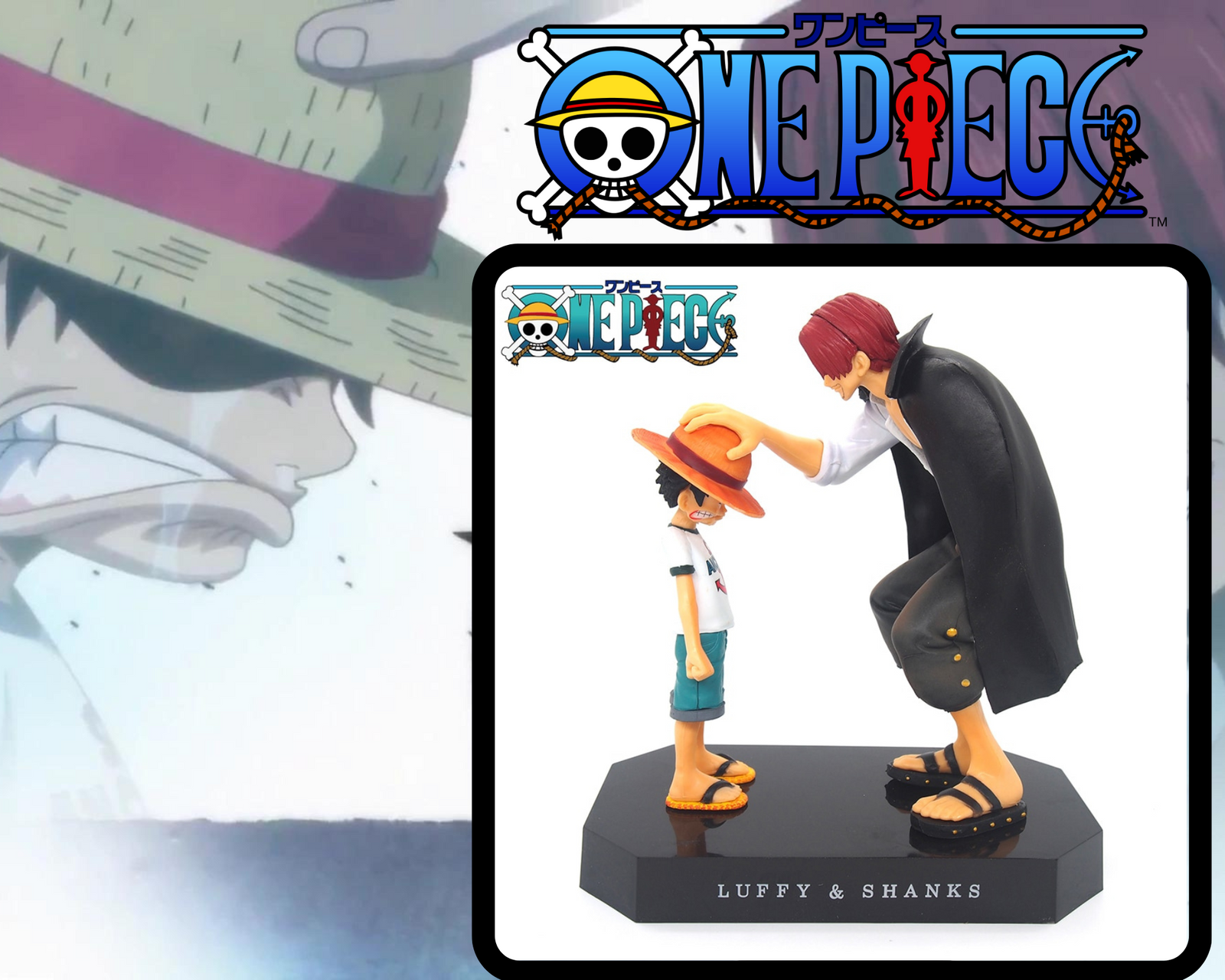 FIGURINE SHANKS ET LUFFY PVC ONE PIECE