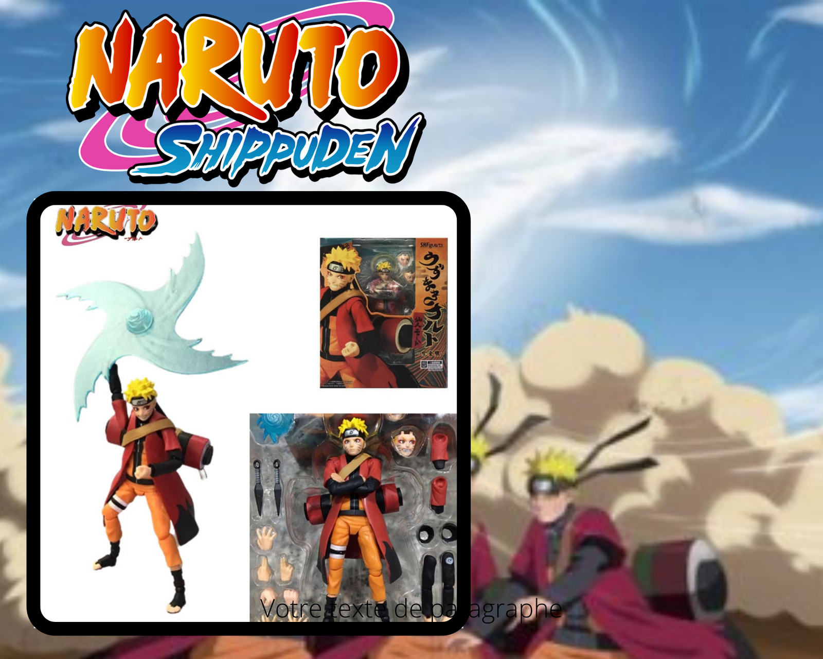 FIGURINE NARUTO MODE HERMITE PVC NARUTO SHIPPUDEN